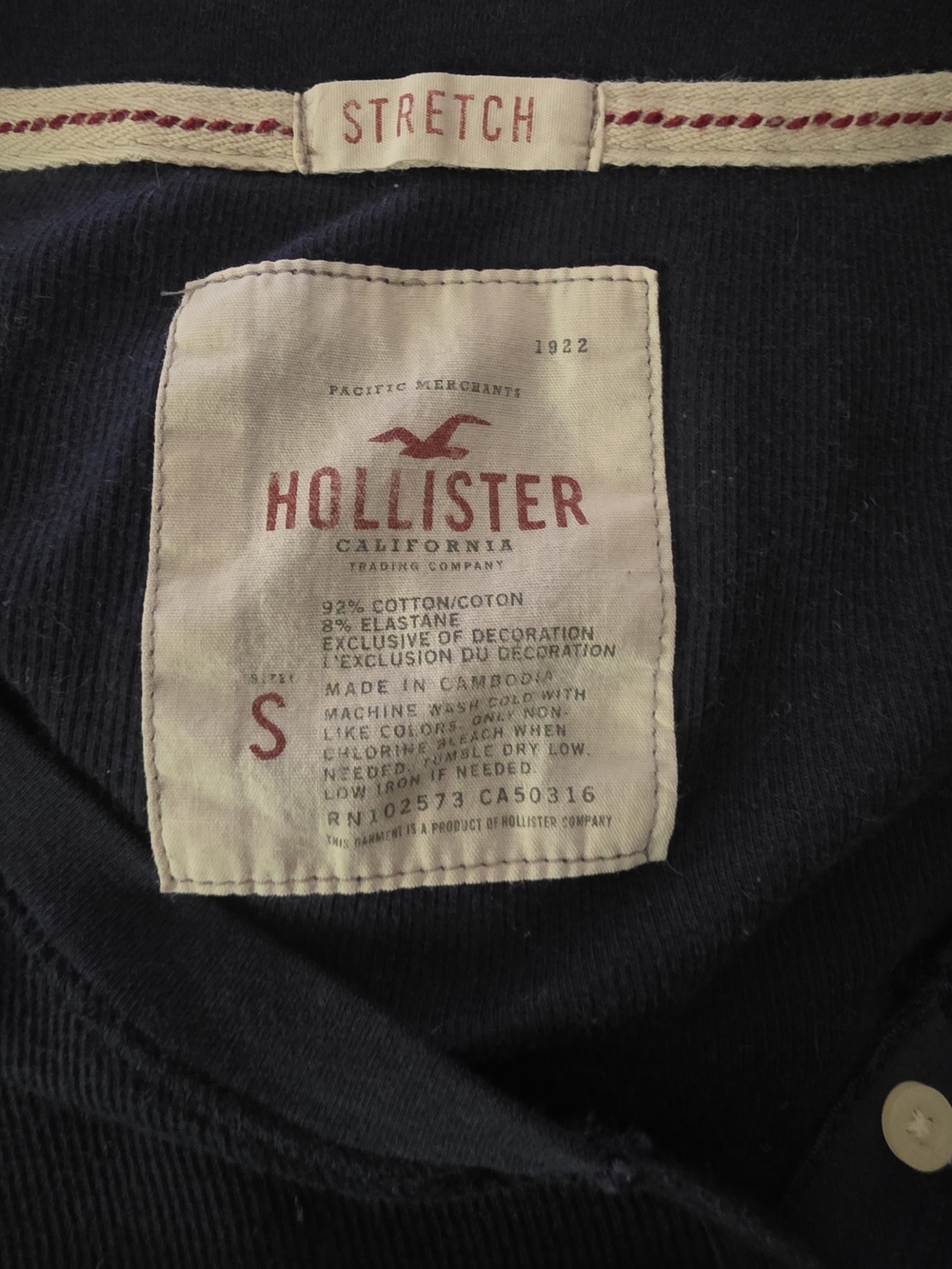 Hollister Navy Long Sleeve Top - Picture 4 of 4